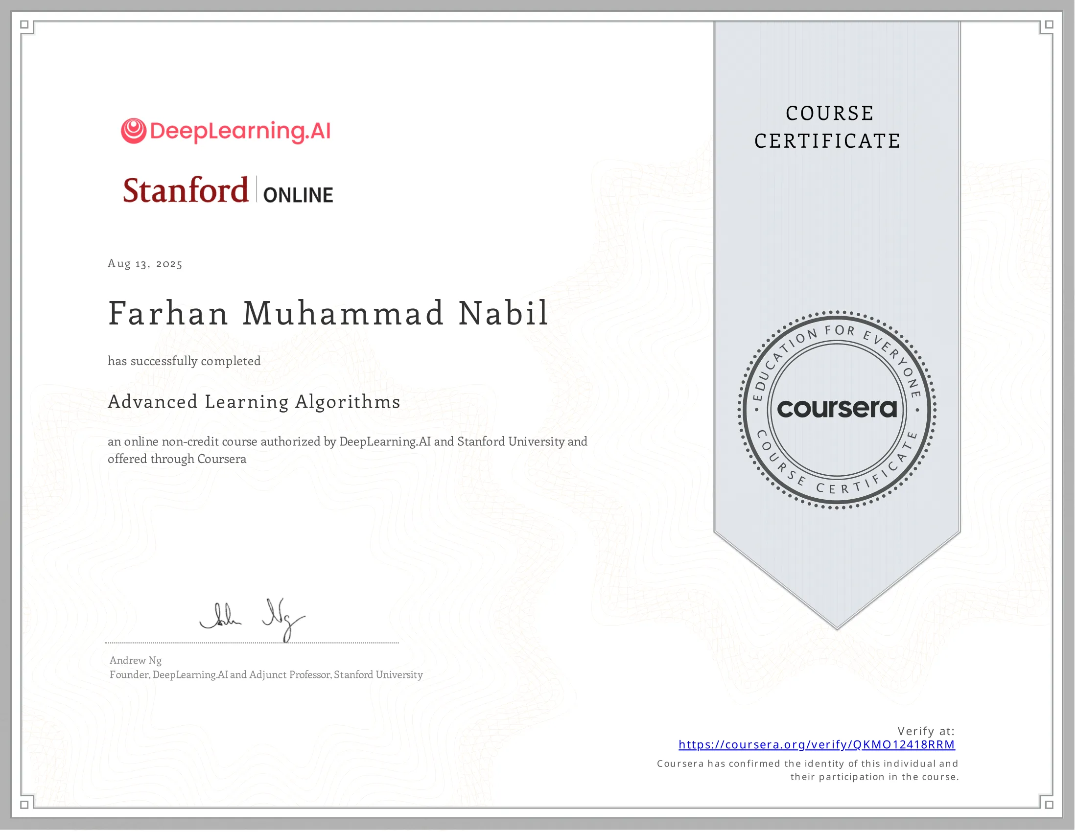 Course Certificate 4